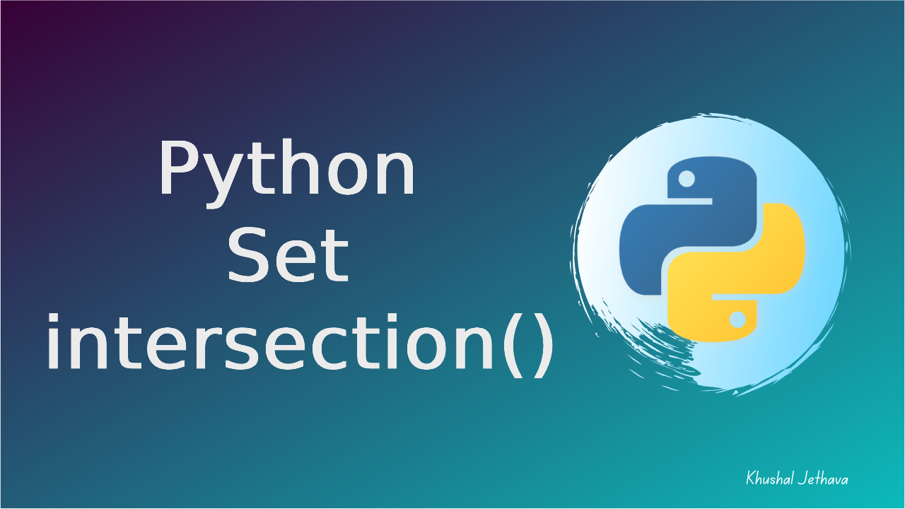 Python Set intersection() Method